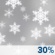 Friday: A 30 percent chance of snow showers.  Cloudy, with a high near 33.