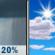 Thursday: Isolated Rain Showers then Mostly Sunny