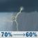 Monday: Scattered showers and thunderstorms before 8am, then a chance of showers and thunderstorms. Some of the storms could produce heavy rain. Mostly cloudy, with a high near 77. Southeast wind 5 to 10 mph. Chance of precipitation is 70%. New rainfall amounts between 1 and 2 inches possible. Monday: Scattered Showers And Thunderstorms then Chance Showers And Thunderstorms