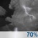 Tonight: Slight Chance Showers And Thunderstorms then Showers And Thunderstorms Likely