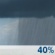 This Afternoon: A chance of rain showers before 5pm. Partly sunny, with a high near 69. Southwest wind around 10 mph. Chance of precipitation is 40%. New rainfall amounts less than a tenth of an inch possible. This Afternoon: Chance Rain Showers