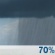 Sunday: A chance of rain showers. Cloudy, with a high near 69. Southeast wind around 5 mph. Chance of precipitation is 70%. New rainfall amounts between a quarter and half of an inch possible. Sunday: Chance Rain Showers