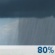 This Afternoon: Rain showers before 5pm. Mostly cloudy, with a high near 62. Northwest wind 10 to 15 mph. Chance of precipitation is 80%. New rainfall amounts less than a tenth of an inch possible. This Afternoon: Rain Showers